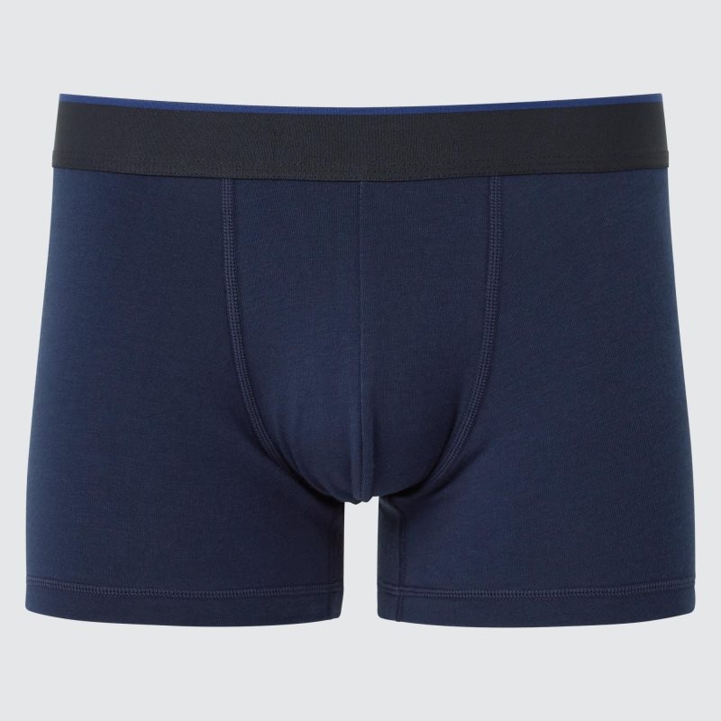 Navy Men Uniqlo Supima® Cotton Low-rise Boxer Briefs | USA MGUQA-3842