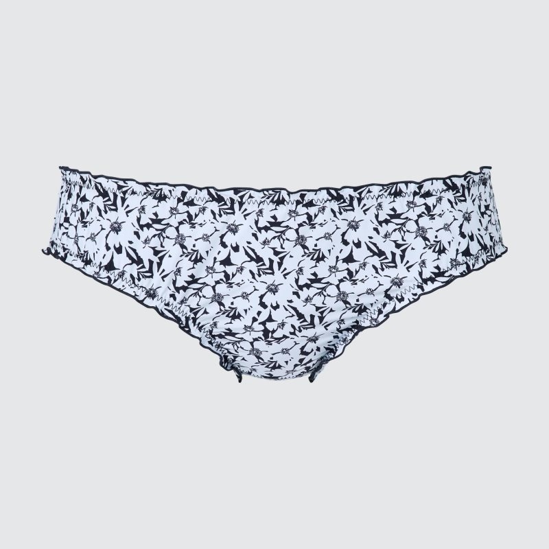 Navy Women Uniqlo Frilled Mid-rise Underwear | USA SGDKZ-9573