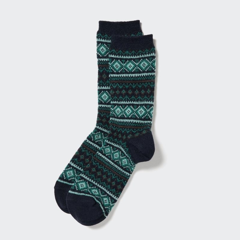 Navy Women Uniqlo Heattech Socks | USA ISCWJ-5926