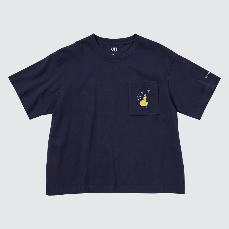 Navy Women Uniqlo Magic For All Favorites Ut (Short-sleeve Graphic) T Shirts | USA HQONY-7218