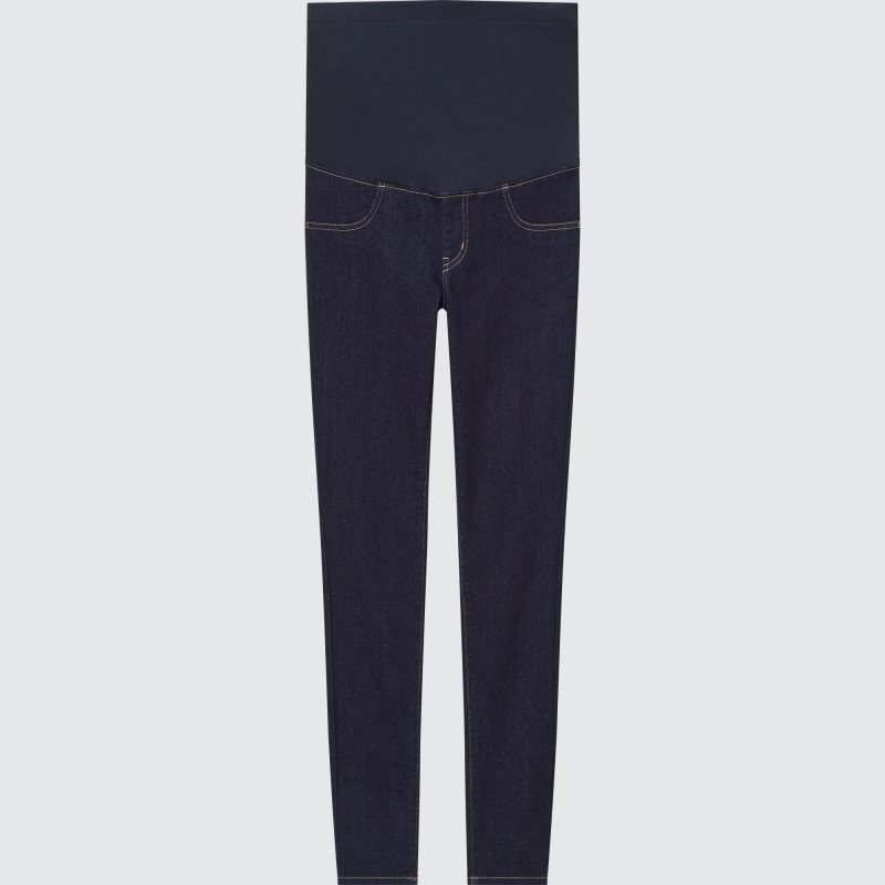 Navy Women Uniqlo Maternity Ultra Stretch Jeans | USA JZBTN-1309