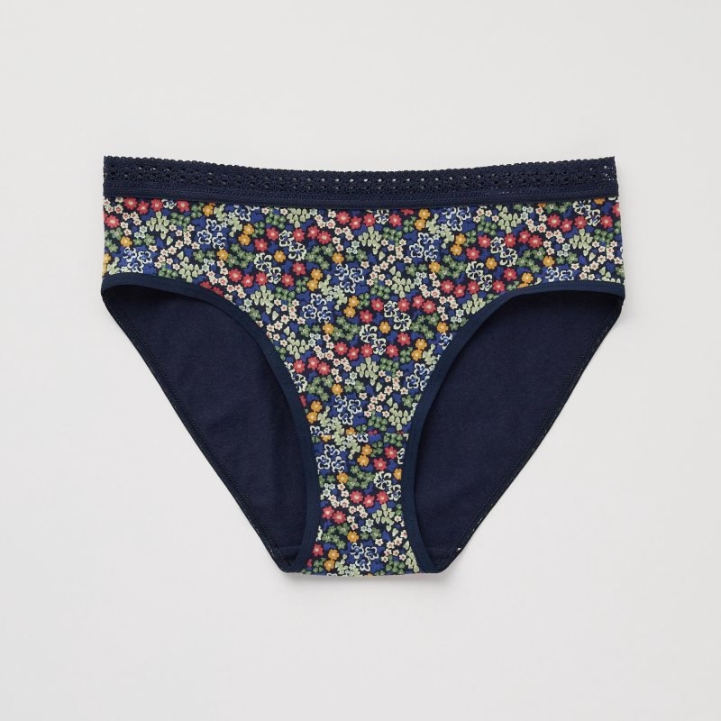 Navy Women Uniqlo Mid-rise Underwear | USA ROUWB-8562