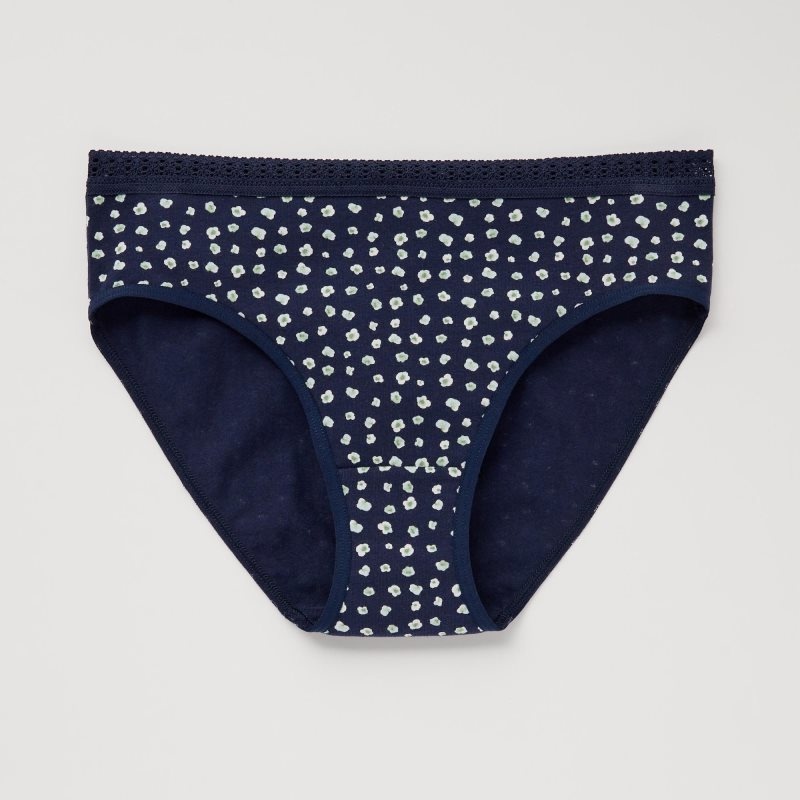 Navy Women Uniqlo Mid-rise Underwear | USA RTKWC-0135