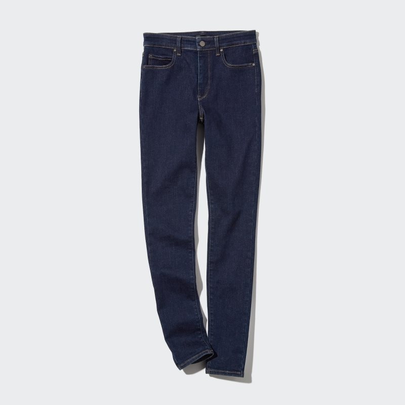 Navy Women Uniqlo Ultra Stretch High-rise Skinny-fit Jeans | USA VYSID-5864