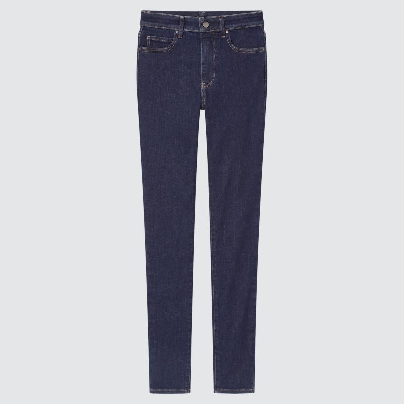 Navy Women Uniqlo Ultra Stretch Skinny High-rise Jeans | USA AGJKX-8490