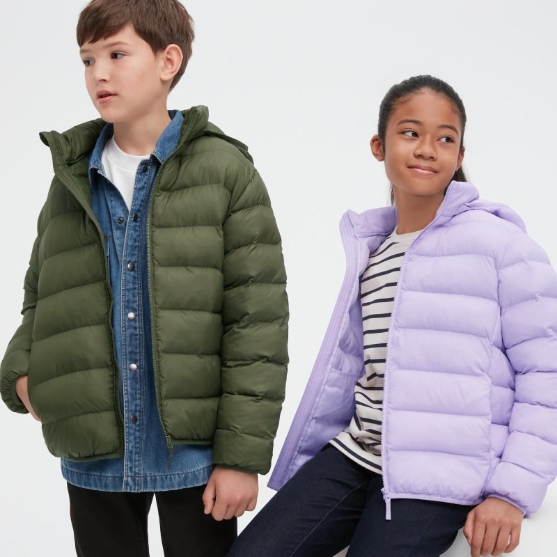 Olive Kids Uniqlo Warm Padded Washable Parka | USA KYMPL-3210