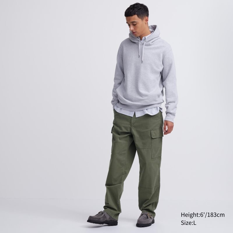 Olive Men Uniqlo Cargo Pants | USA TIDQW-1258