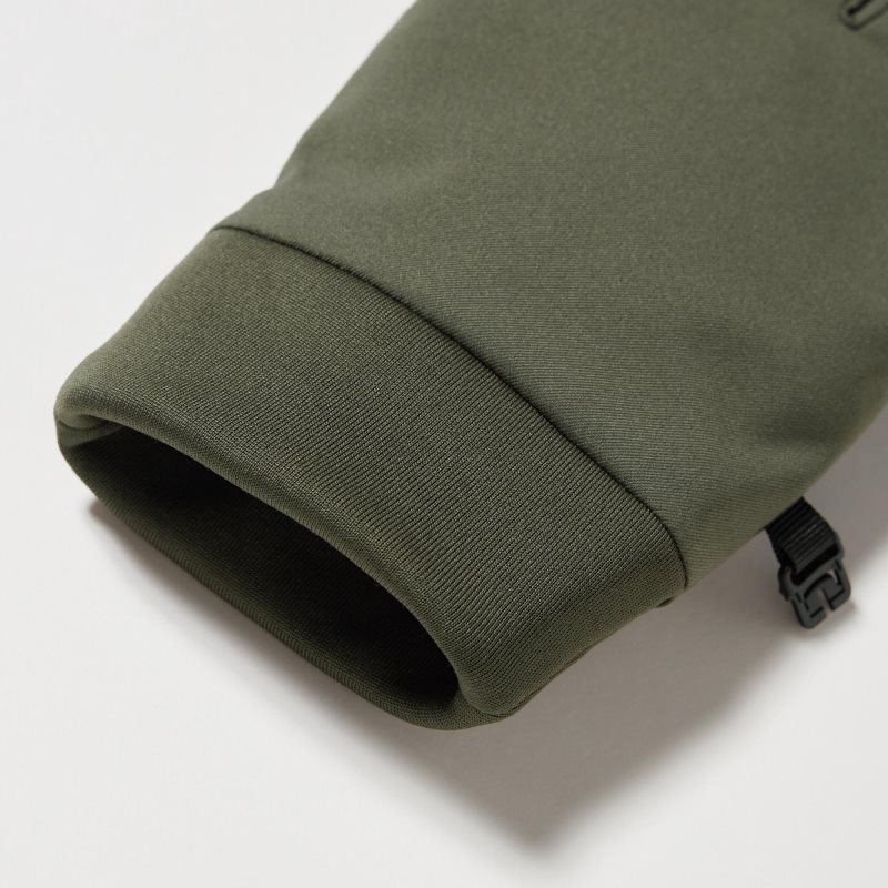 Olive Men Uniqlo Heattech Lined Function Gloves | USA VWQEO-4176