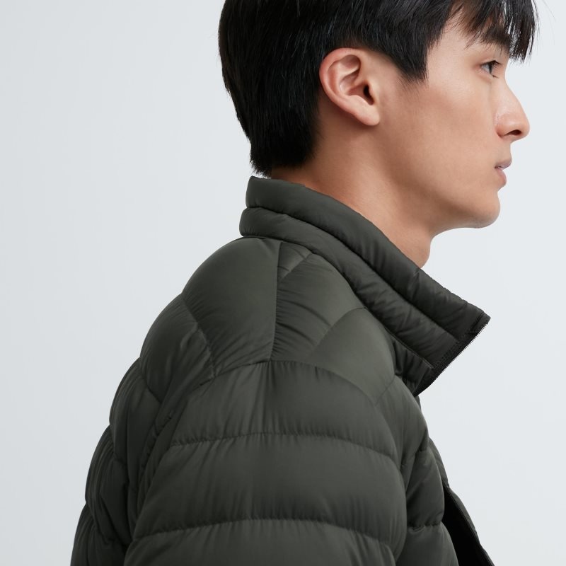 Olive Men Uniqlo Ultra Light Down Jackets | USA OEXVZ-6089