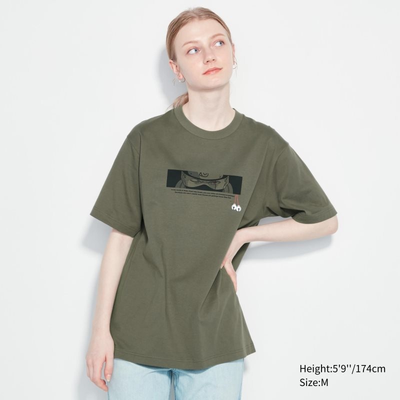 Olive Women Uniqlo Naruto Ut (Short-sleeve Graphic) (Kakashi Hatake) T Shirts | USA QVGZU-0813