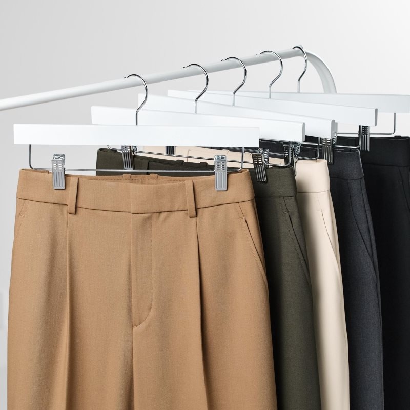 Olive Women Uniqlo Wide-fit Pleated (Tall) Pants | USA NEGBH-2839