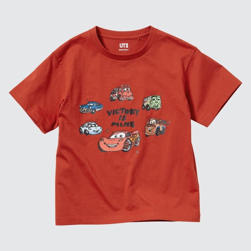 Orange Kids Uniqlo Pixar Art Ut (Short-sleeve Graphic) (Kazuma Mikami) T Shirts | USA KOIUT-3751