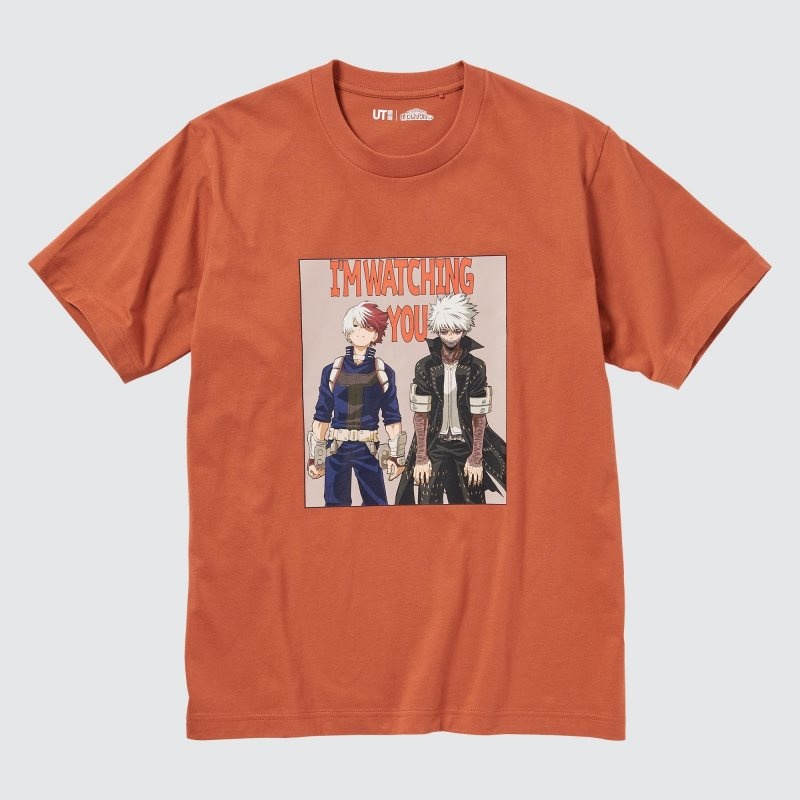 Orange Men Uniqlo My Hero Academia Ut (Short-sleeve Graphic) T Shirts | USA WBXUS-2498