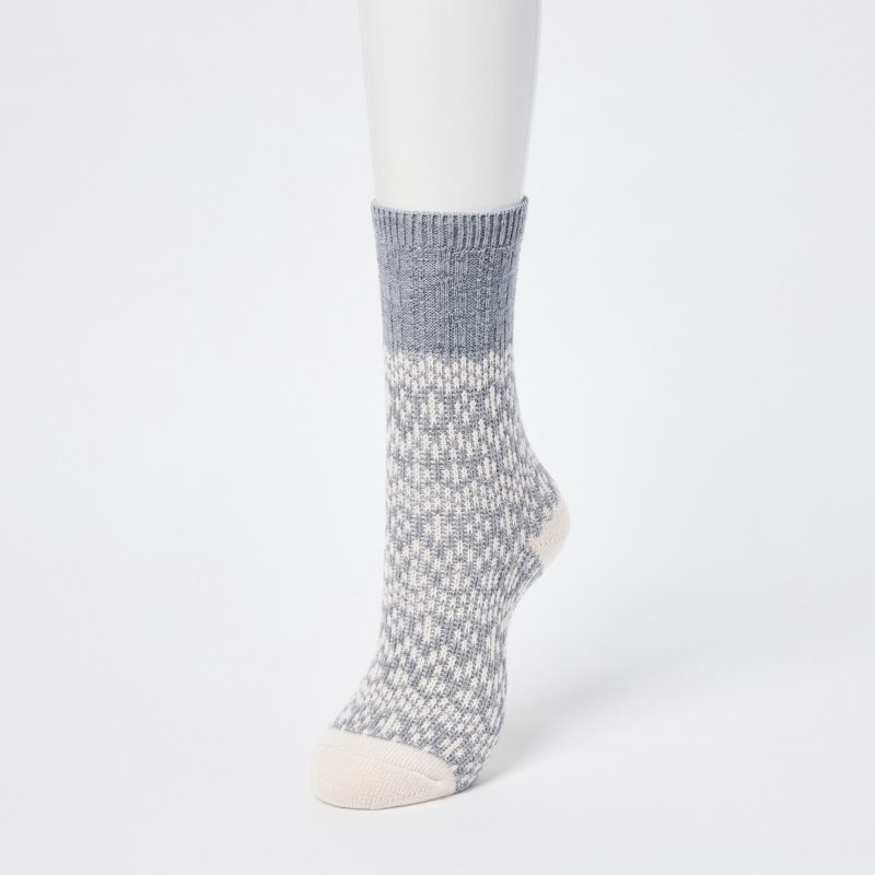 Orange Women Uniqlo Heattech Socks | USA GFYVP-8964