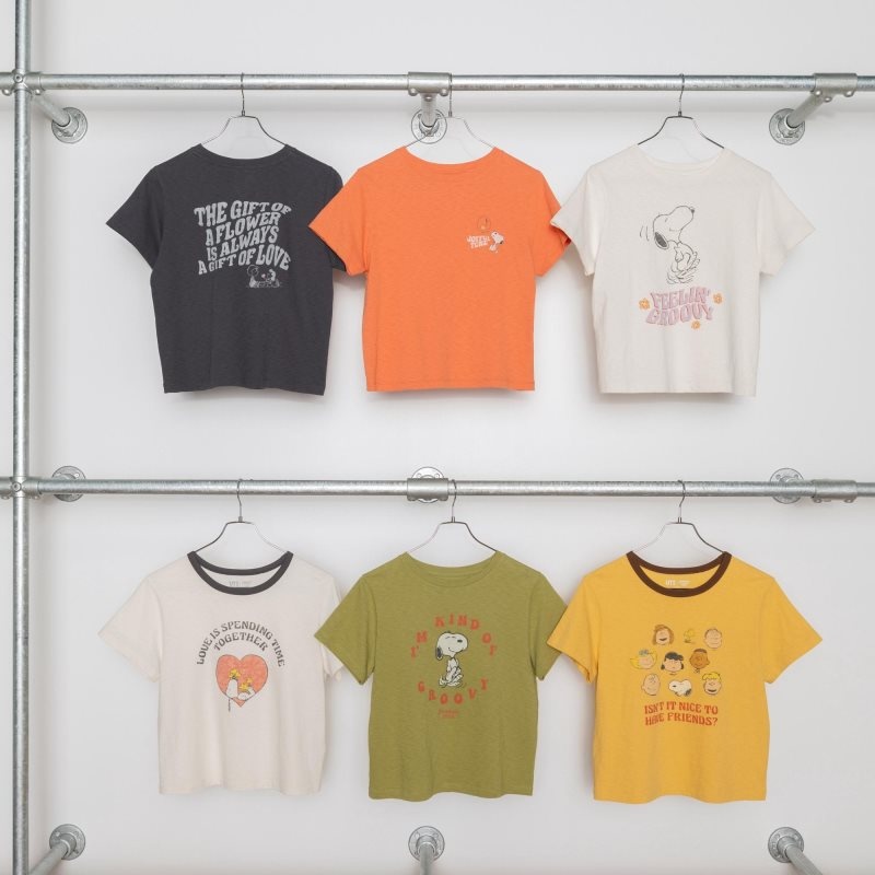 Orange Women Uniqlo Love Sunshine & Peanuts Ut (Short-sleeve Graphic) T Shirts | USA JWSHR-8754