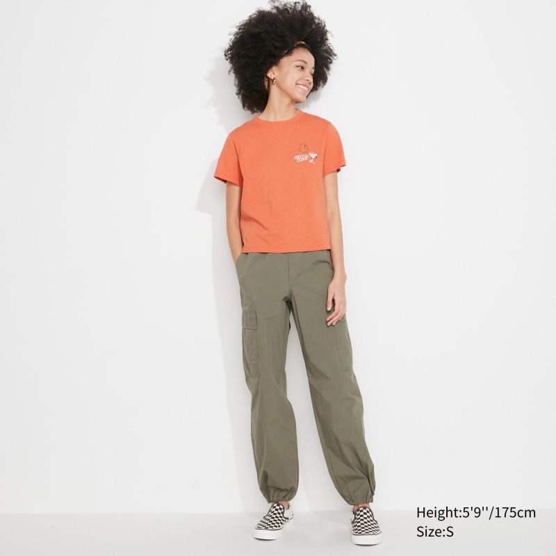 Orange Women Uniqlo Love Sunshine & Peanuts Ut (Short-sleeve Graphic) T Shirts | USA JWSHR-8754