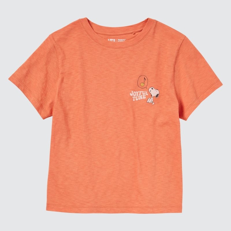 Orange Women Uniqlo Love Sunshine & Peanuts Ut (Short-sleeve Graphic) T Shirts | USA JWSHR-8754