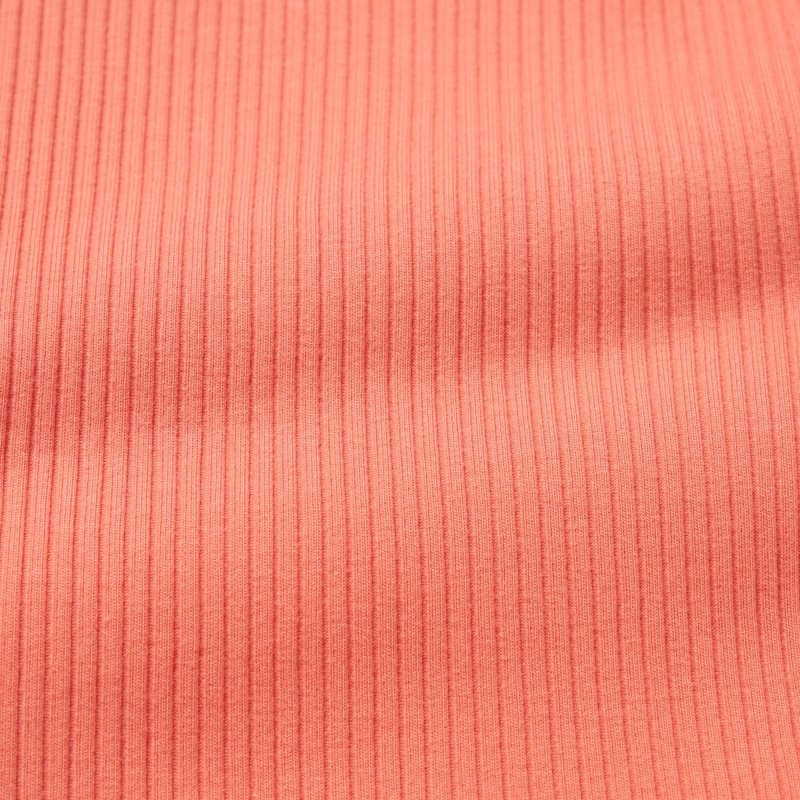 Orange Women Uniqlo Ribbed Henley Neck Cropped Tank Tops | USA JMTED-4586