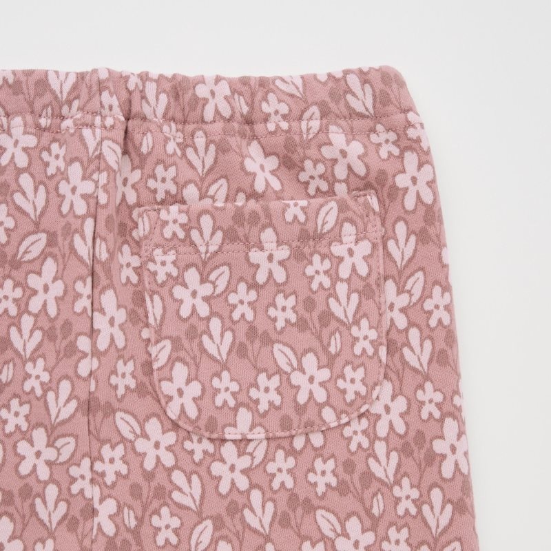 Pink Baby Uniqlo Fleece (Flower) Leggings | USA XHDLF-9726