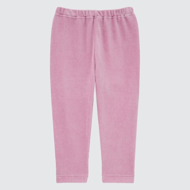 Pink Baby Uniqlo Full-length (Corduroy) Leggings | USA ZQYOP-2148