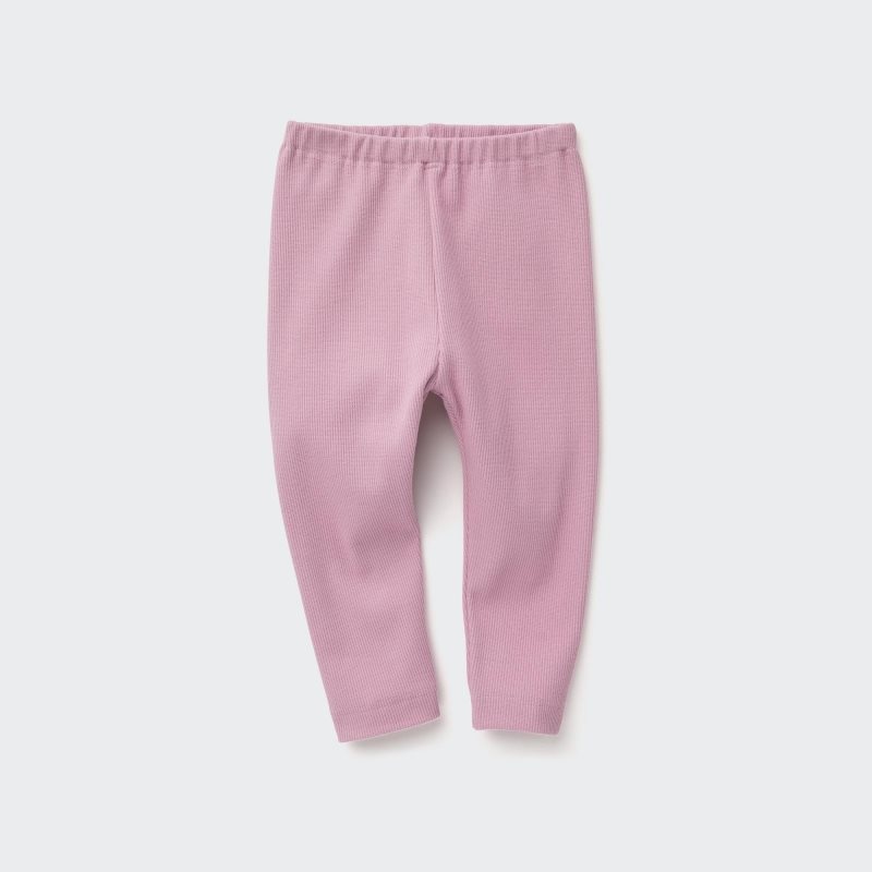 Pink Baby Uniqlo Full-length (Ribbed) Leggings | USA APKIH-1037