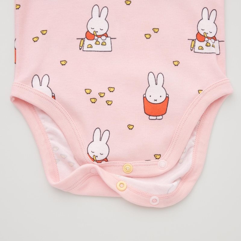 Pink Baby Uniqlo The Picture Book Long-sleeve (Miffy And The New Baby) Bodysuit | USA NVSDH-7403