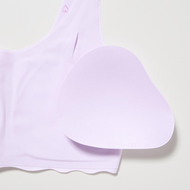 Pink Kids Uniqlo Airism (Hearts) Bras | USA JNMFS-3925