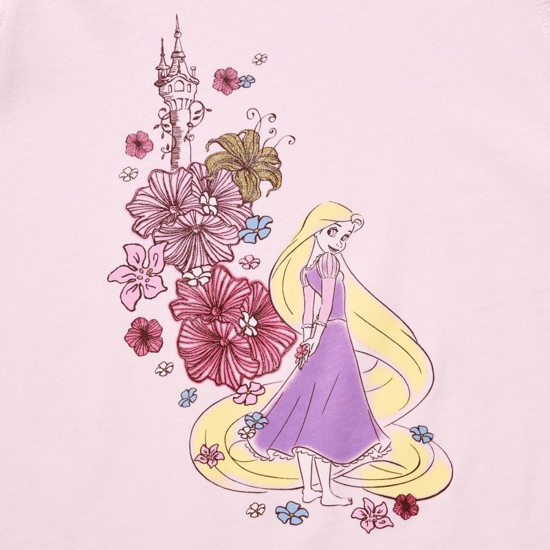 Pink Kids Uniqlo Disney Heroines Ut (Short-sleeve Graphic) T Shirts | USA XJMCW-3871