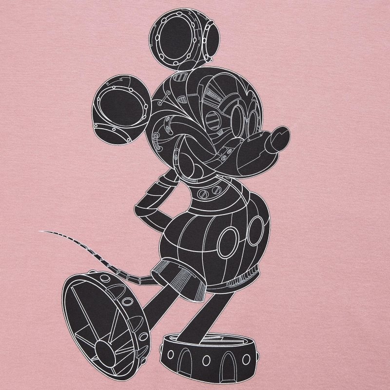 Pink Men Uniqlo Mickey Stands Ut (Short-sleeve Graphic) T Shirts | USA RVNFG-8251