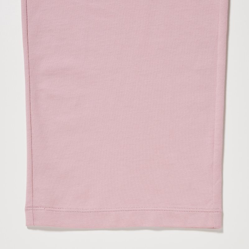 Pink Women Uniqlo Airism Cotton Long-sleeve Pajamas | USA DGRKU-5873