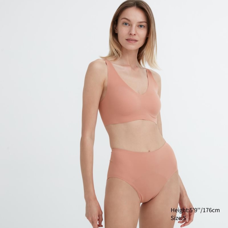 Pink Women Uniqlo Airism Period High-rise Underwear | USA AYKZQ-4206