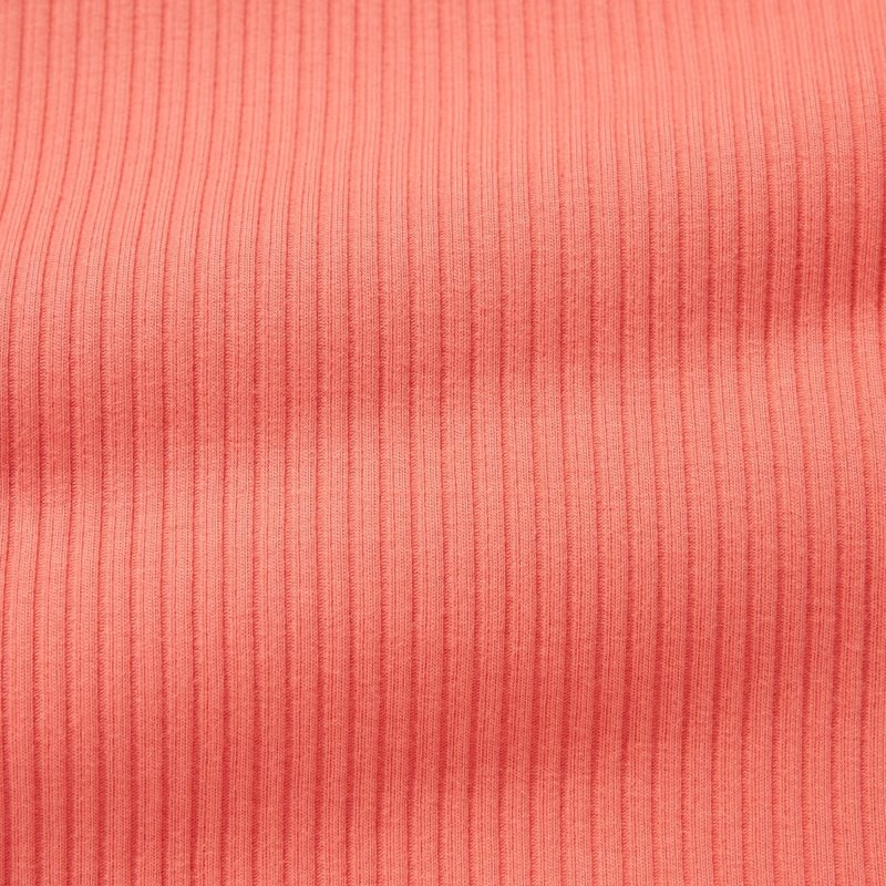 Pink Women Uniqlo Ribbed Crew Neck Short-sleeve Cropped T Shirts | USA TFOGI-3619