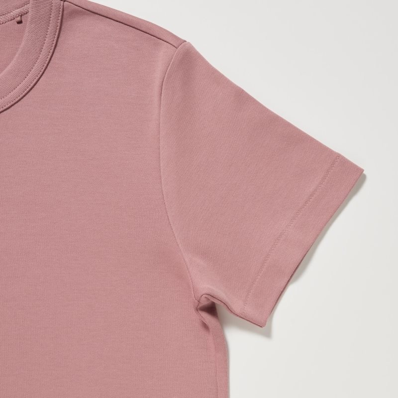 Pink Women Uniqlo U Crew Neck Short-sleeve T Shirts | USA NSXFR-6254