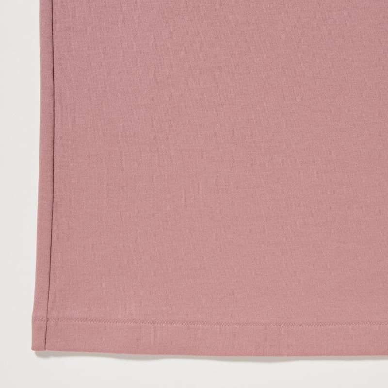 Pink Women Uniqlo U Crew Neck Short-sleeve T Shirts | USA NSXFR-6254