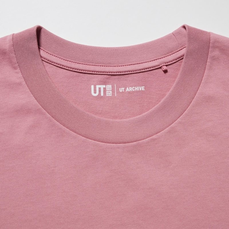 Pink Women Uniqlo Ut Archive Ut (Bleach) (Short-sleeve Graphic) T Shirts | USA TNDBH-8617