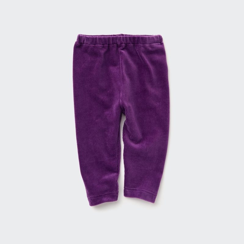 Purple Baby Uniqlo Full-length (Corduroy) Leggings | USA HFQCE-3527