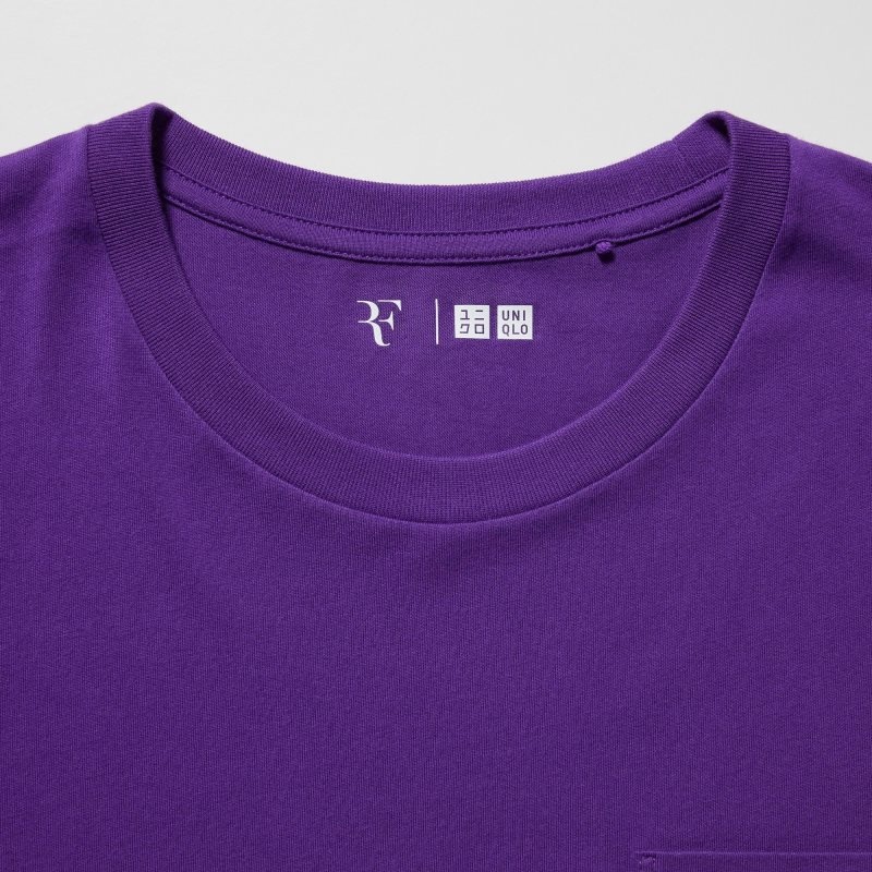 Purple Men Uniqlo Rf Short-sleeve Graphic T Shirts | USA GJITN-0932