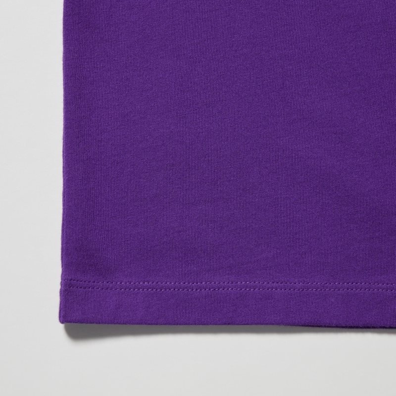 Purple Men Uniqlo Rf Short-sleeve Graphic T Shirts | USA GJITN-0932