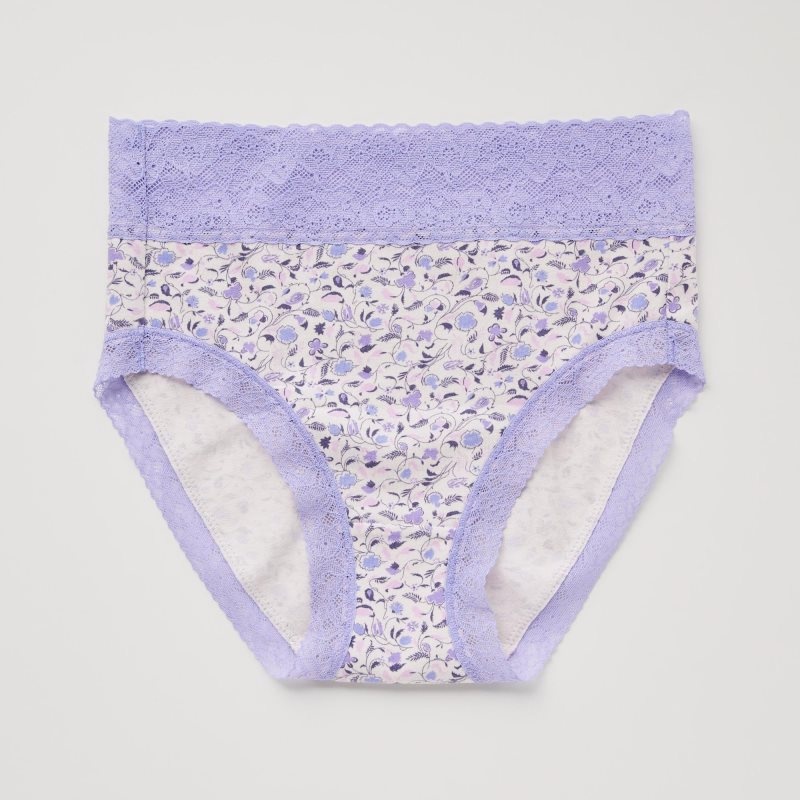 Purple Women Uniqlo High-rise Underwear | USA ZMTCQ-5836