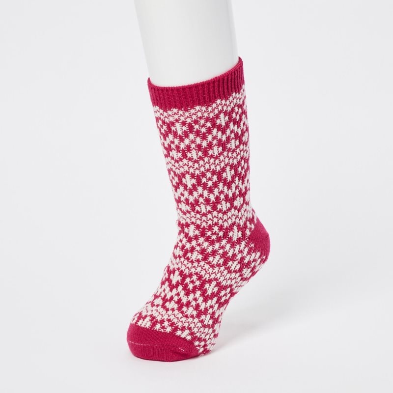 Red Kids Uniqlo Heattech (2 Pairs) Socks | USA BYEKN-3078