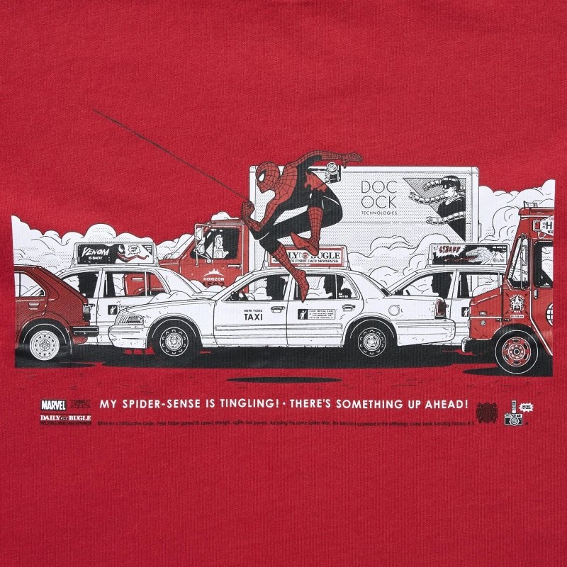 Red Kids Uniqlo Marvel Art Collection By Mondo Ut (Short Sleeve Graphic) T Shirts | USA YKBTX-2578