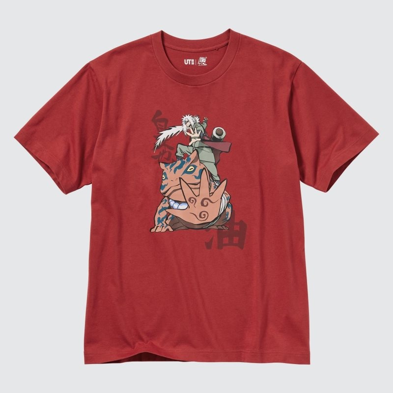 Red Men Uniqlo Naruto Ut (Short-sleeve Graphic) (Jiraiya) T Shirts | USA GFTLI-1947