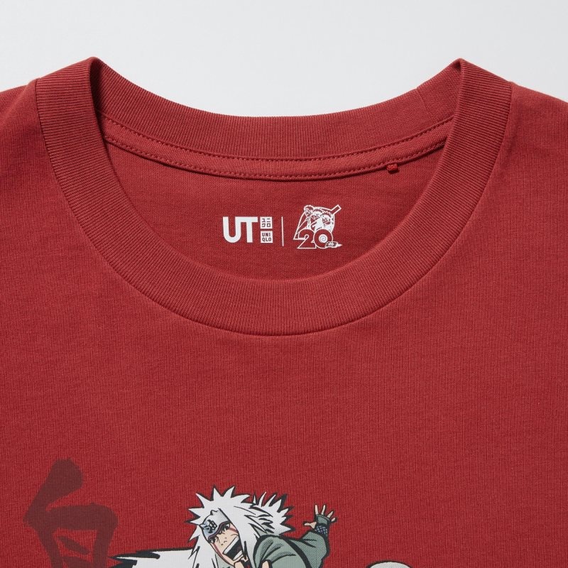 Red Men Uniqlo Naruto Ut (Short-sleeve Graphic) (Jiraiya) T Shirts | USA GFTLI-1947