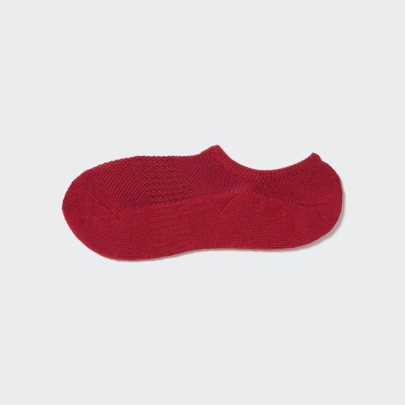 Red Men Uniqlo Pile Low Cut Socks | USA FCUJY-3624