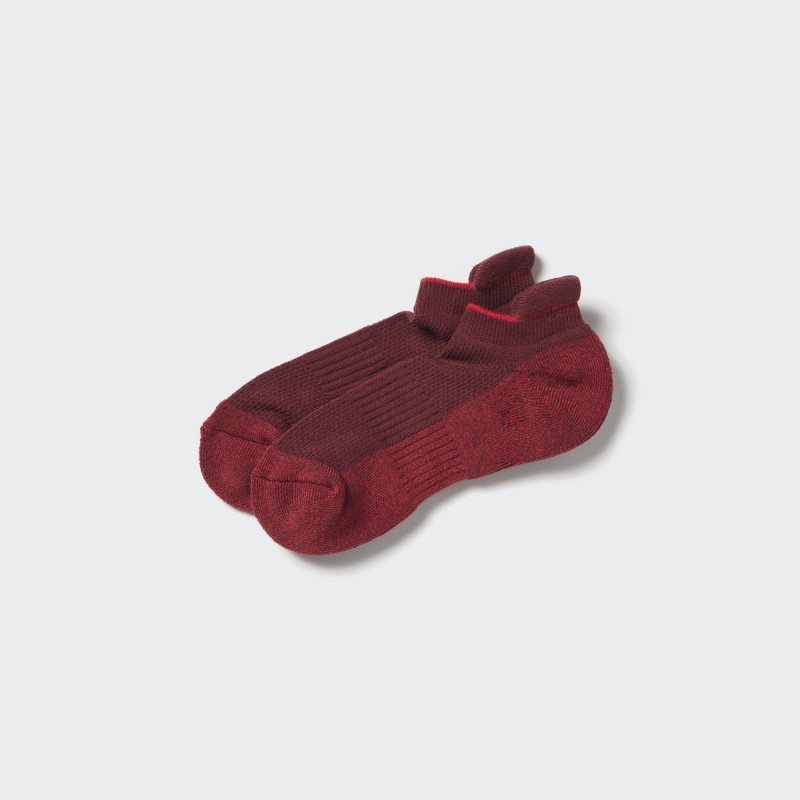 Red Men Uniqlo Sports Pile-lined Short Socks | USA GNLRP-9753