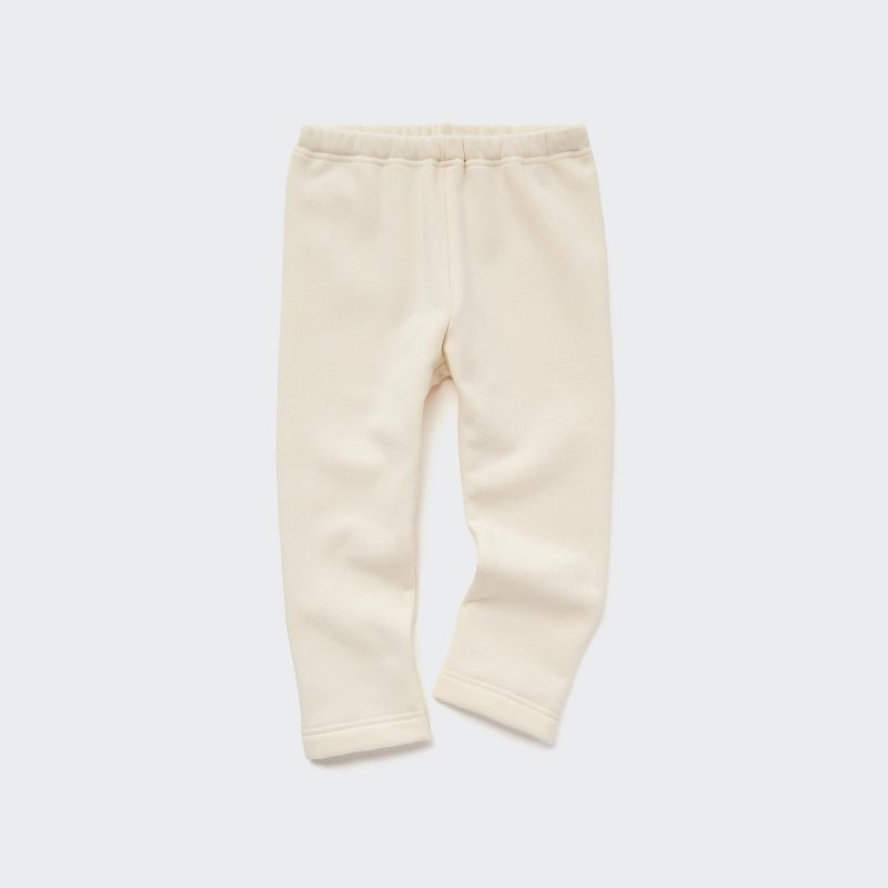 White Baby Uniqlo Fleece Leggings | USA MTIOB-4215