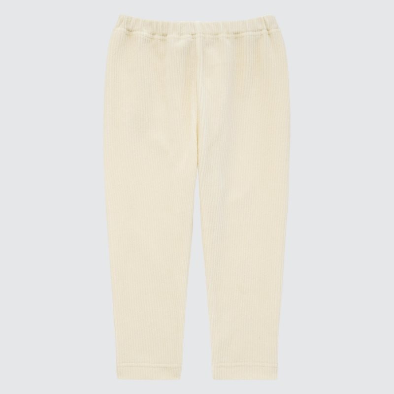 White Baby Uniqlo Full-length (Corduroy) Leggings | USA FRBZM-9286