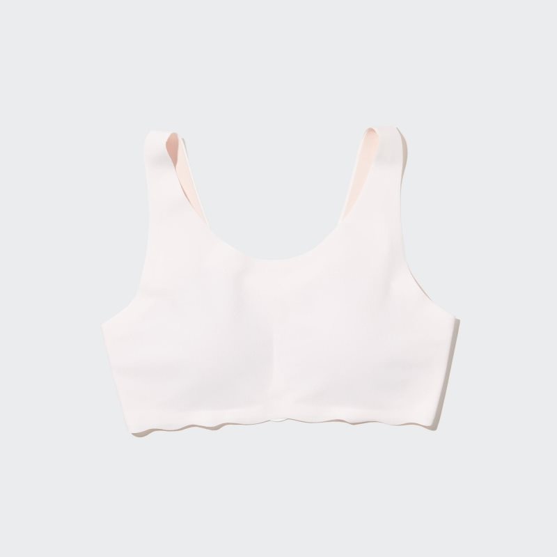 White Kids Uniqlo Airism Bras | USA CTQBJ-6391