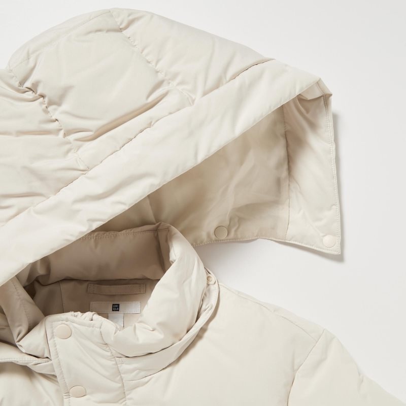 White Kids Uniqlo Down Parka | USA IEKJZ-7584