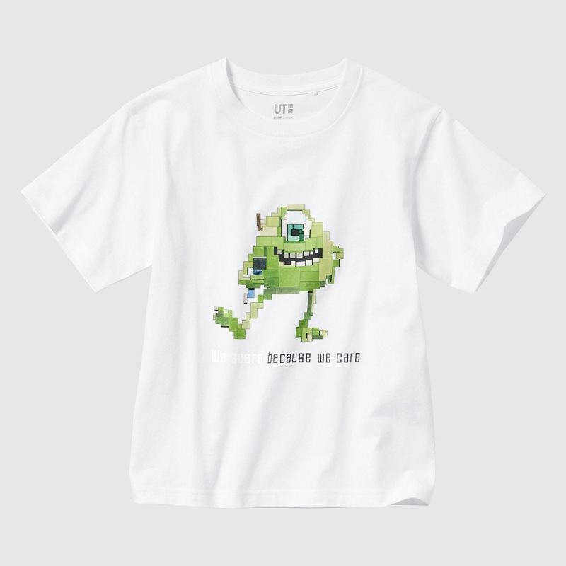 White Kids Uniqlo Pixar Art Ut (Short-sleeve Graphic) (Adam Lister) T Shirts | USA EPIJD-1724